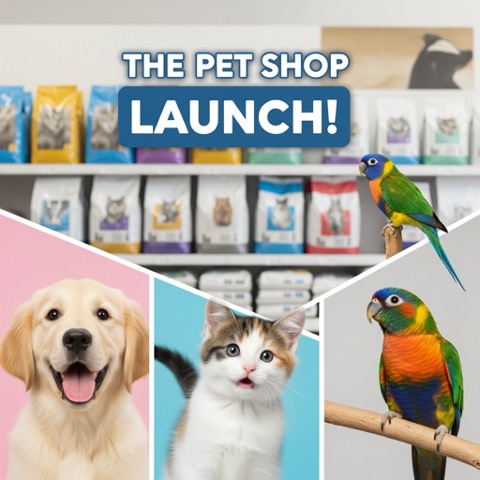 ฉลองเปิดเว็บไซต์! พบกับโปรโมชั่นสุดพิเศษต้อนรับลูกค้า ใกล้บ้าน Petshop