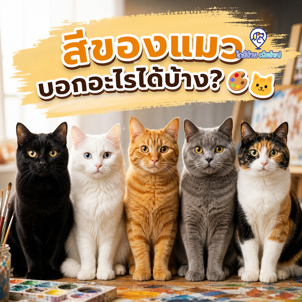 สีของแมว บอกอะไรได้บ้าง? 🎨🐱